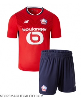 Lille OSC Maglia Gara Casa Repliche 2024-25 Bambino Maniche Corte Lille OSC Maglia Gara Casa Repliche 2024-25 Bambino Maniche Corte